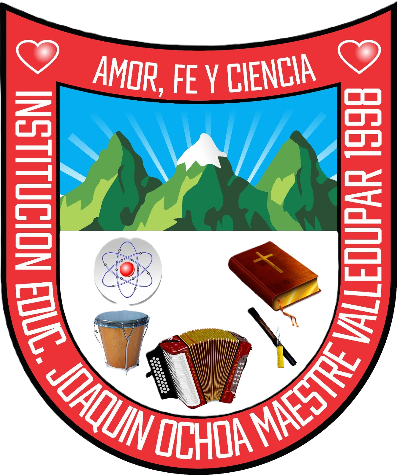 Escudo Institucional de la Institución Educativa Joaquín Ochoa Maestre - Emblema oficial educativo